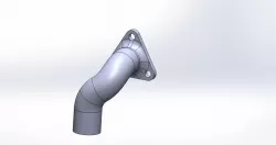 Pipe connection using project curve