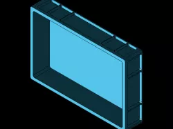 Plastic crate 600x400x120