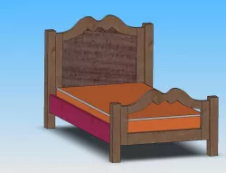 Princess Bed - Toddler Sized Bed using Crib Mattress
