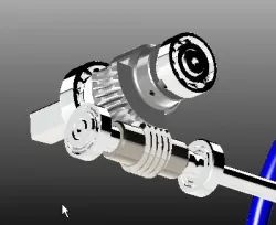 Quarter turn gearbox.