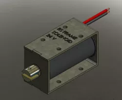 RS PRO Linear Solenoid, 24 V, 64 x 30 x 38 mm