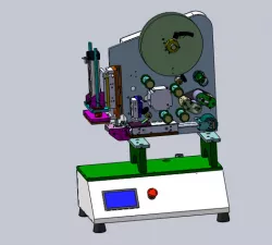 Semi automatic high precision flat labeling machine