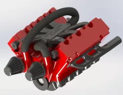 Six Cylinder Car Engine