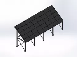 Solar Structure - 40 Panels (Fixed Axis)
