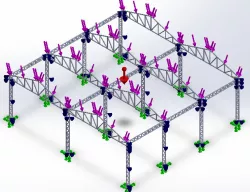 Square profile truss