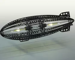 Steampunk Airship lamp