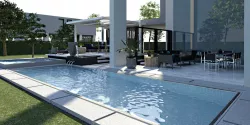 Terrace Design By Poolside