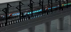 Train on Bridge