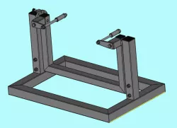 Universal engine stand for motorcycle engines