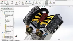 v6 motor modelleme , v6 engine modeling ,  motor  , engine , krank , crank , mekanizma , mechanism , endüstriyel tasarım , industrial design , mekanik , mechanical