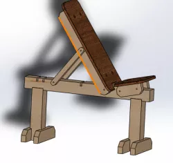 Wood Exercise Bench