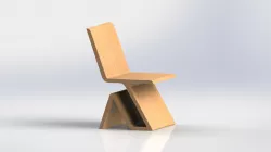 Wooden Chair in Single Wooden part