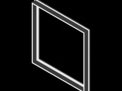 1:6 scale 3'x3' doll house window