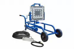 150W EXP LED Light - 21,000 Lm - Cart Mount - Quick Change Mount - C1D1 - 100' 12/3 SOOW - Inline