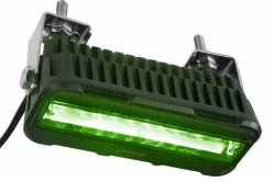 27W LED Type ES Forklift Zone Light - Pedestrian Safety - Green Light - 10-100V DC - Aluminum Alloy