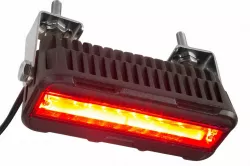 27W LED Type ES Forklift Zone Light - Pedestrian Safety - Red Light - 10-100V DC - Aluminum Alloy