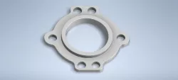 2D to 3D CAD practice customized design flange/practica de brida personalizada Autodesk Inventor