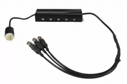 3 Plug Multiport AC to DC transformer converts 120-277 volt AC to 12/24 Volts DC - 25 Amp Max