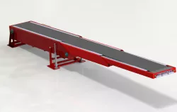3D design model of 3 section telescopic belt conveyor loading & unloading belt conveyor