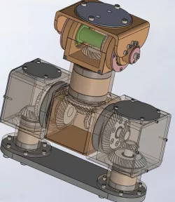 3DOF robot orientation mechanism 3
