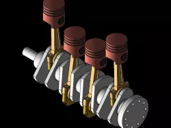 4 cylinder inline engine.