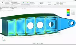 Aircraft wing rib FEM stress analysis