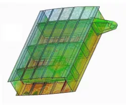 Aircraft wing section FEM analysis