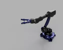 Blue Robotic Arm