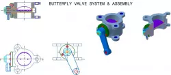 Butterfly Valve Mechanical assembly system