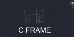 c clamp AutoCAD 2d drafting