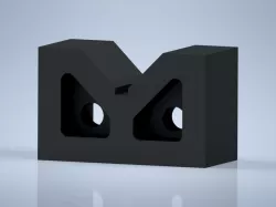 CAD Practice customize design, Vee Block, 90°, cast iron Autodesk Inventor