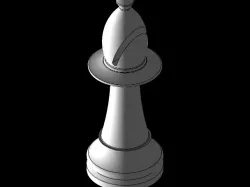 Chess Bishop 2.75in Tall