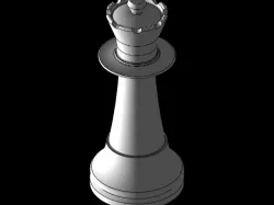 Chess Queen 3" Tall