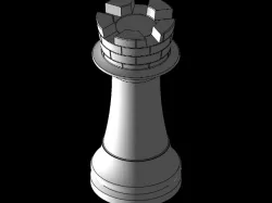 Chess Rook 2.5" Tall