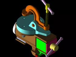 Clamp Mini bench vice assembly