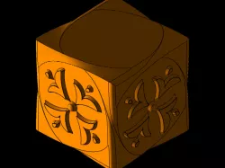 Complex Cube Design for Candle