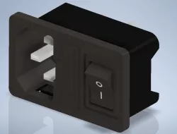 Connector with switch and fuse
