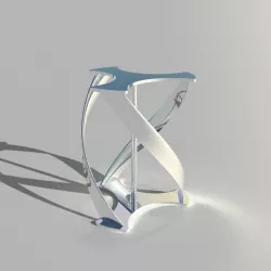 Darrieus vertical axis wind turbine