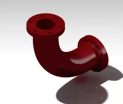 Double Flange bend pipe