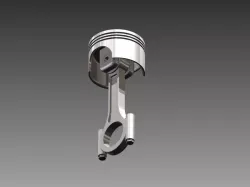 Engine Piston and Connecting Rod