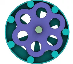 External cycloidal gear set-Lobes 6