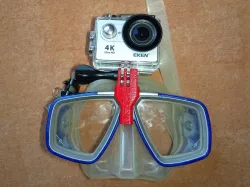 GoPro mount diving mask