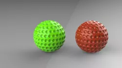 GULF BALL DESIGN IN SOLIDWORKS