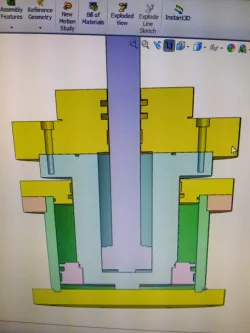 Hydraulic double piston cylinder