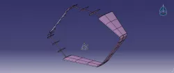 Internal structure of box wing