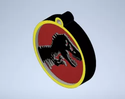 Jurassic Park Keychain