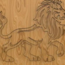 lion \\ 3d printer \\ laser cut