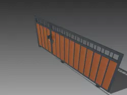 Minimalist house fence