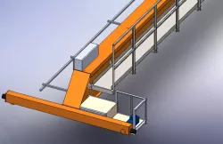 Over Head Crane With Platform