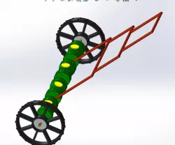 Paddy drum seeder.